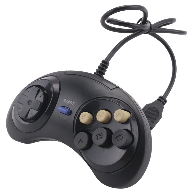 Retro Gaming Mac - Classic Retro 6 Buttons Wired Handle