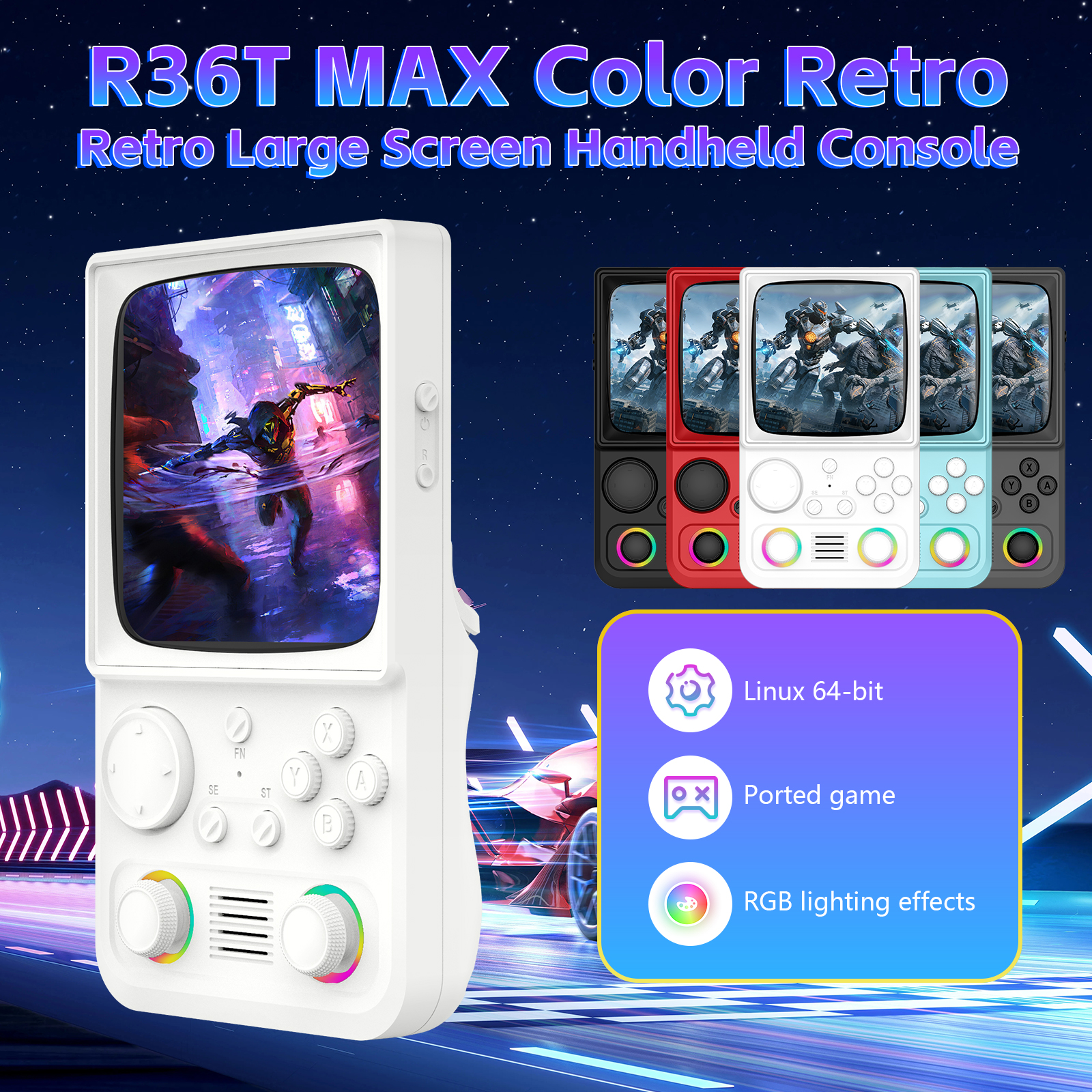 Retro Gaming Device Handheld - AISLPC R36T MAX Retro TV Handheld