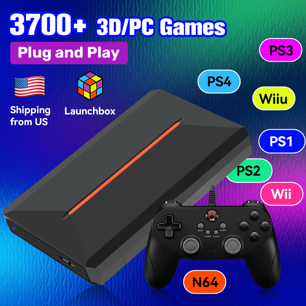 Retro Gaming Device Handheld - Launchbox OS 500GB Portable Gaming HDD