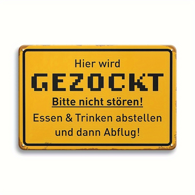Retro Gaming Room - Retro Gaming Metal Sign - 