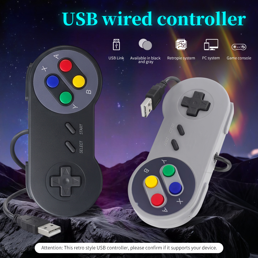 Retro Gaming Raspberry Pi 3 - USB Wired Game Controller Plug and