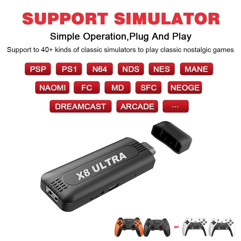 X8 Ultra 4K Game Stick 128GB R - Retro Gaming Tv Box のレビューと価格