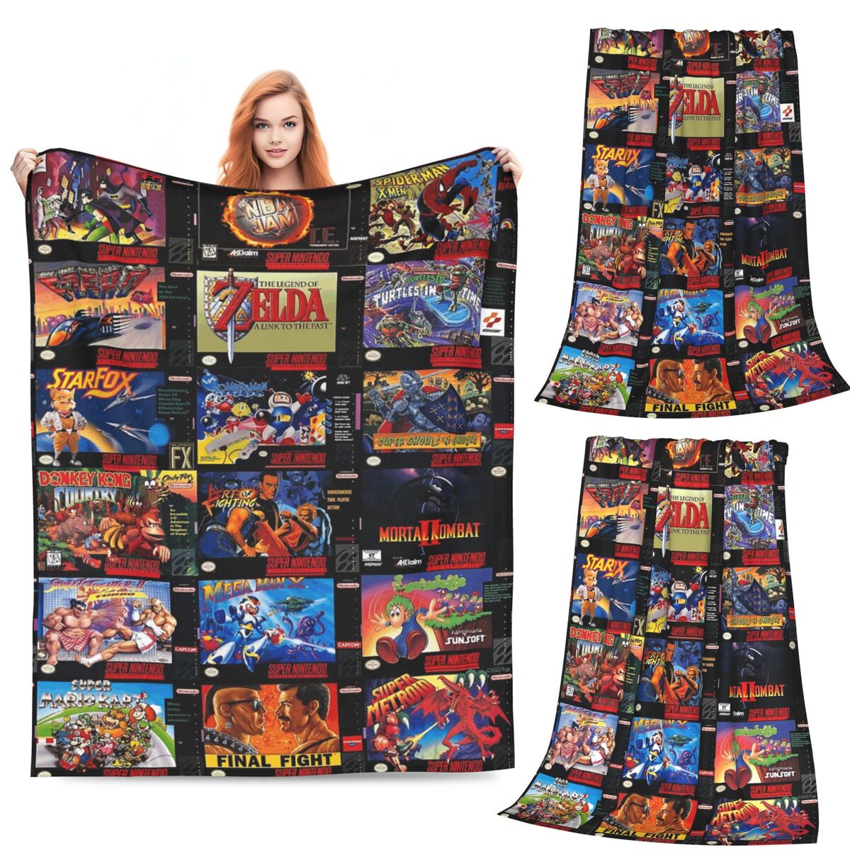 Retro Gaming Boxes Blankets Fl - Retro Gaming Portable のレビューと価格