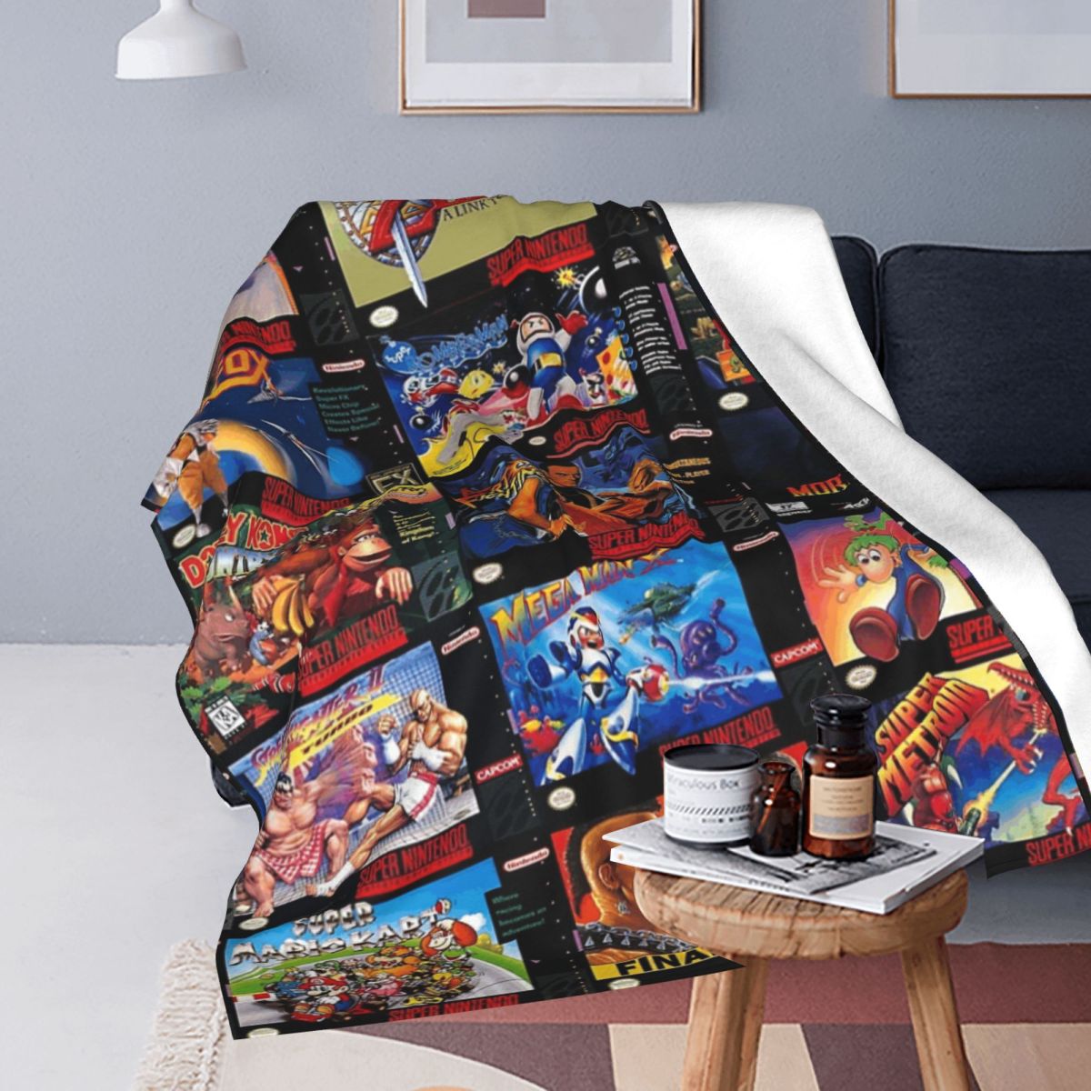 Retro Gaming Boxes Blankets Fl - Retro Gaming Portable のレビューと価格