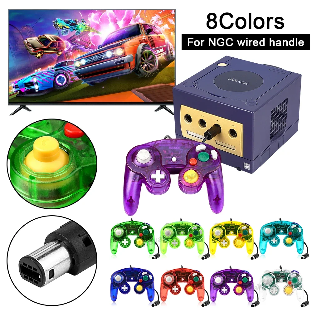 8 Colors Transparent For NGC W - Retro Gaming Joystick のレビューと価格