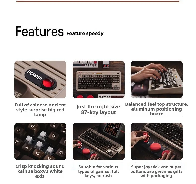 Retro87C64 retro mechanical ga - Retro Gaming Universe のレビューと価格