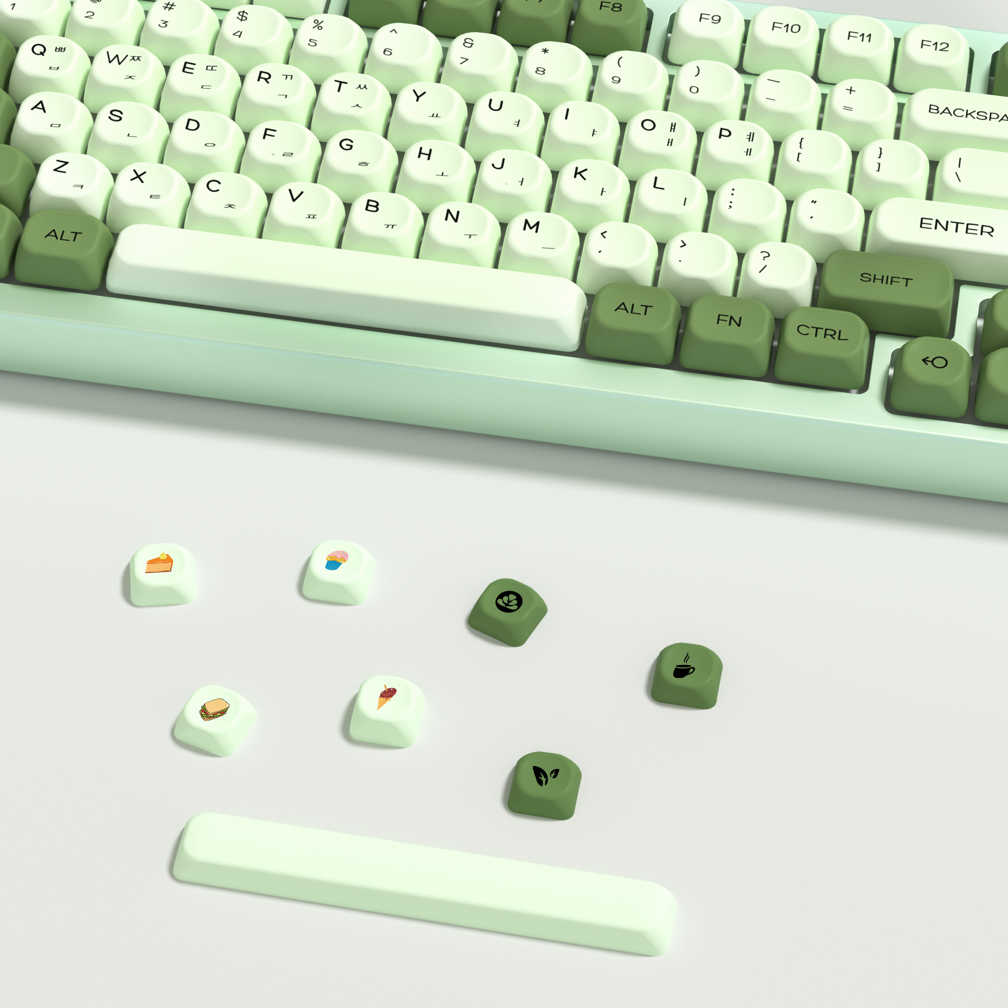 KBDiy Matcha Korean Keycap Gre - Retro Gaming Mac のレビューと価格