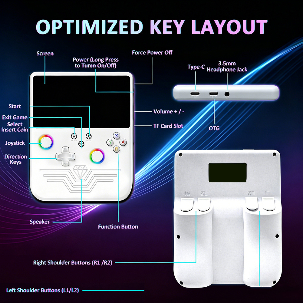 R60MAX Retro Handheld Game Con - Retro Gaming Device Handheld のレビューと価格