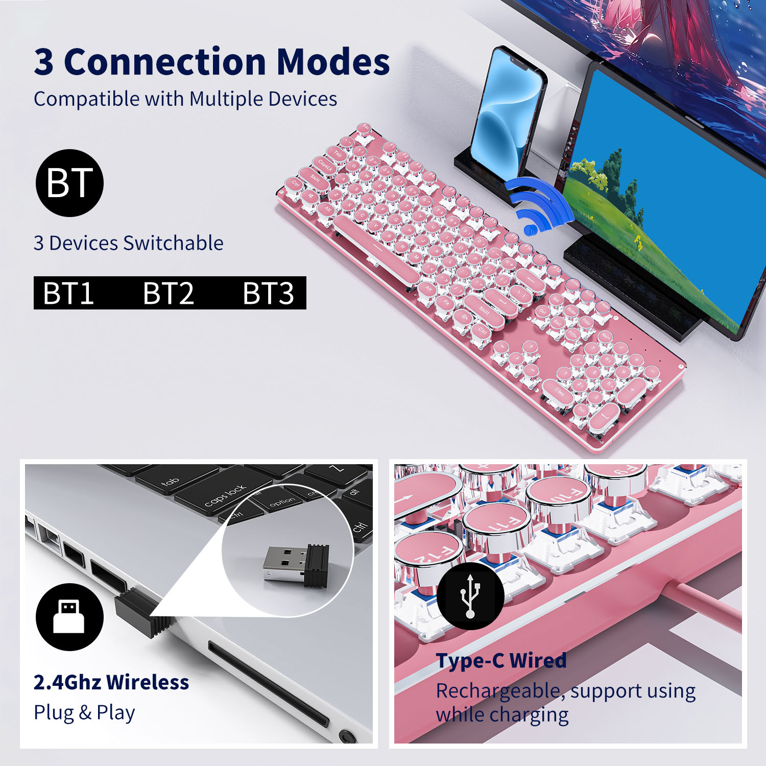 EWEADN TK950 Tri-Mode Ergonomi - Retro Gaming Mac のレビューと価格