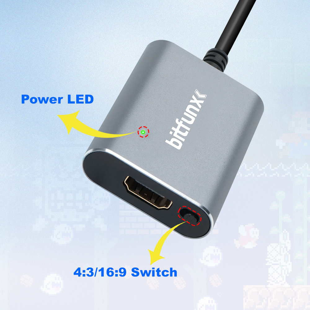 Bitfunx 720P Svideo / AV To HD - Retro Gaming Room のレビューと価格