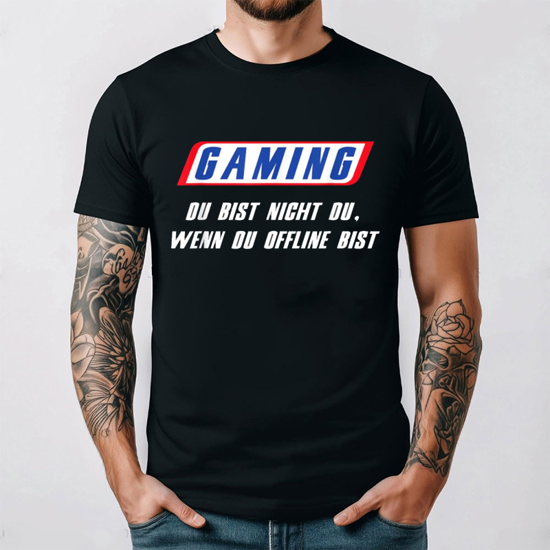 Funny German T Shirt Gaming Du - Retro Gaming Gift Ideas のレビューと価格