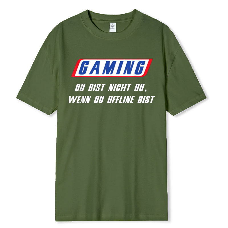 Funny German T Shirt Gaming Du - Retro Gaming Gift Ideas のレビューと価格