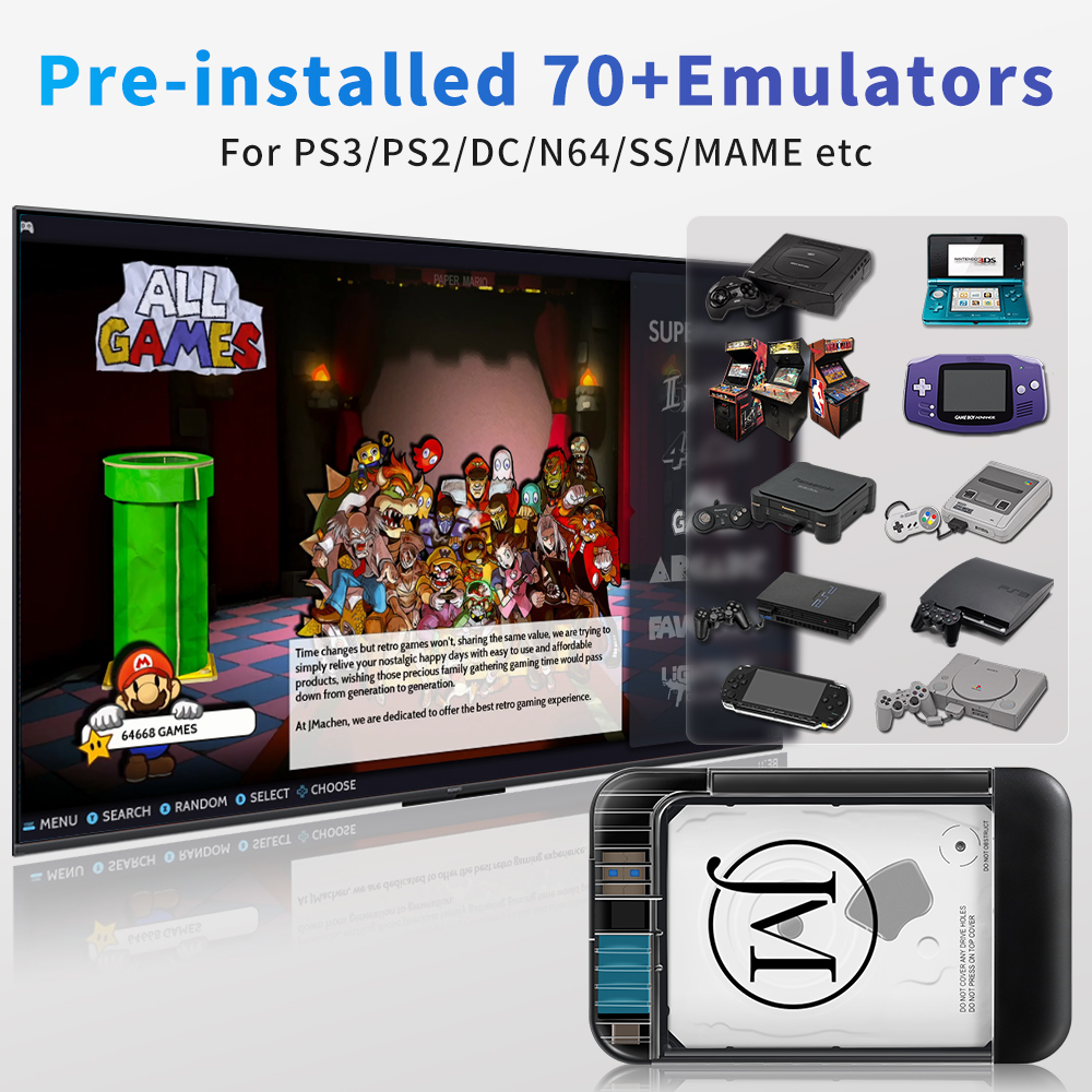 RETROBAT Portable 500G Gaming  - Retro Gaming Device Handheld のレビューと価格