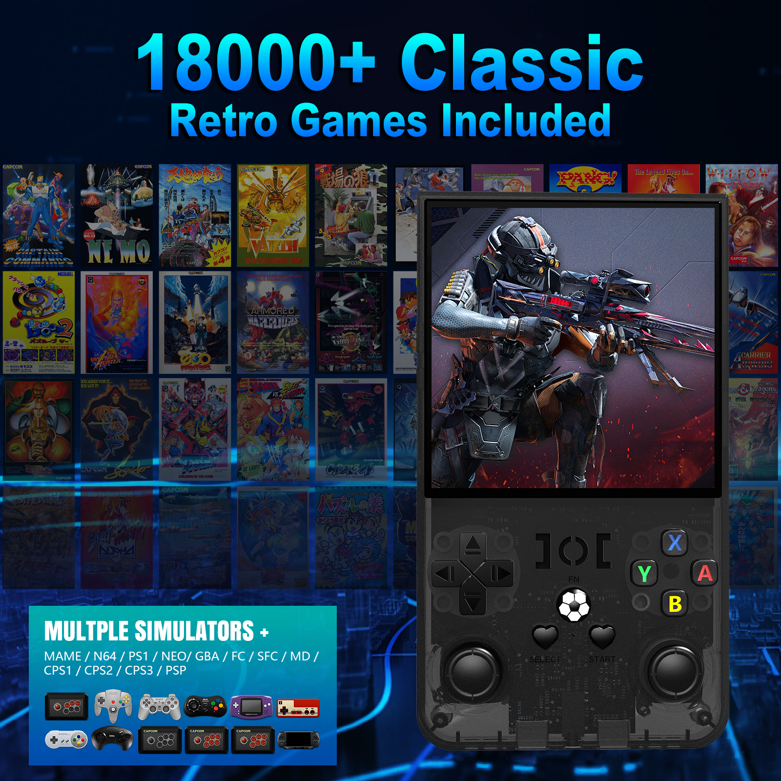Open Source R36MAX Portable Vi - Retro Gaming Device Handheld のレビューと価格