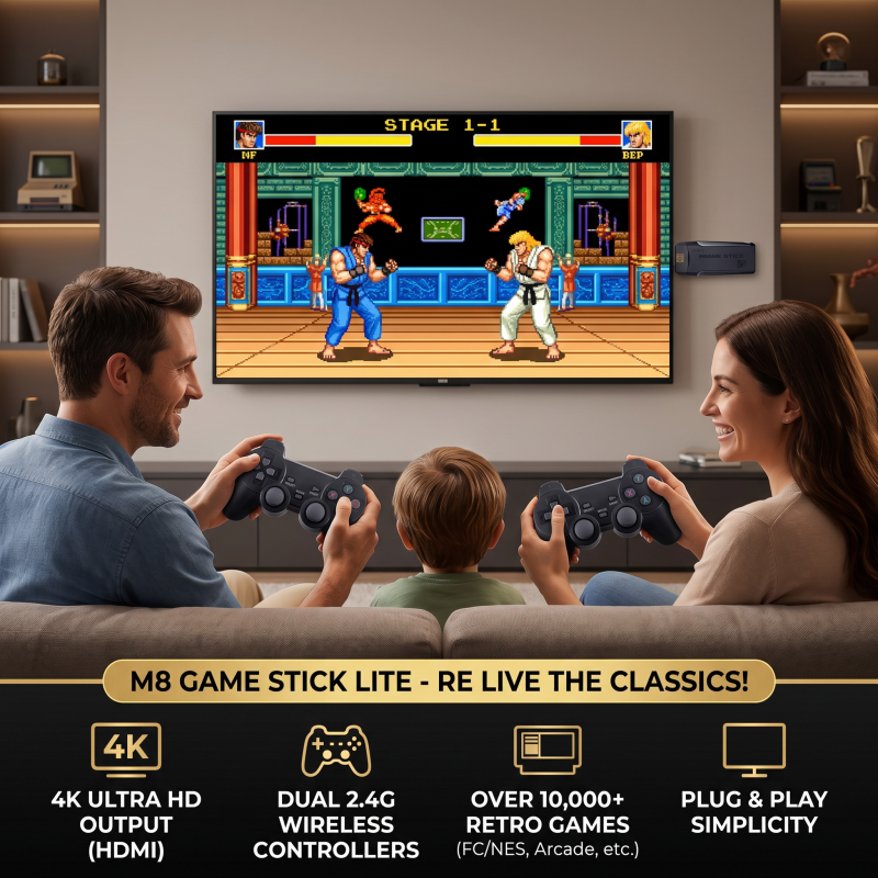 M8 Small Box Game Stick 4K HD  - Retro Gaming Tv Box のレビューと価格