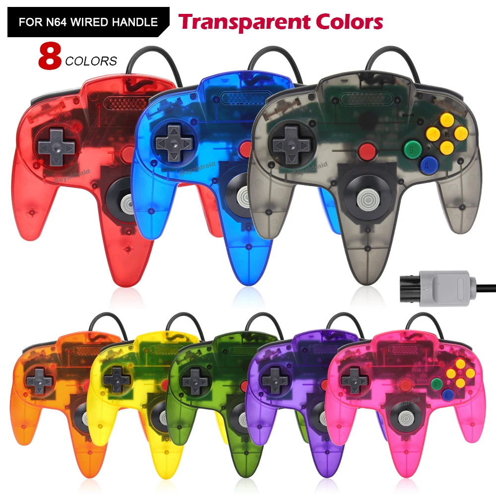 8 Colors Wired Gamepad For N64 - Retro Gaming Joystick のレビューと価格