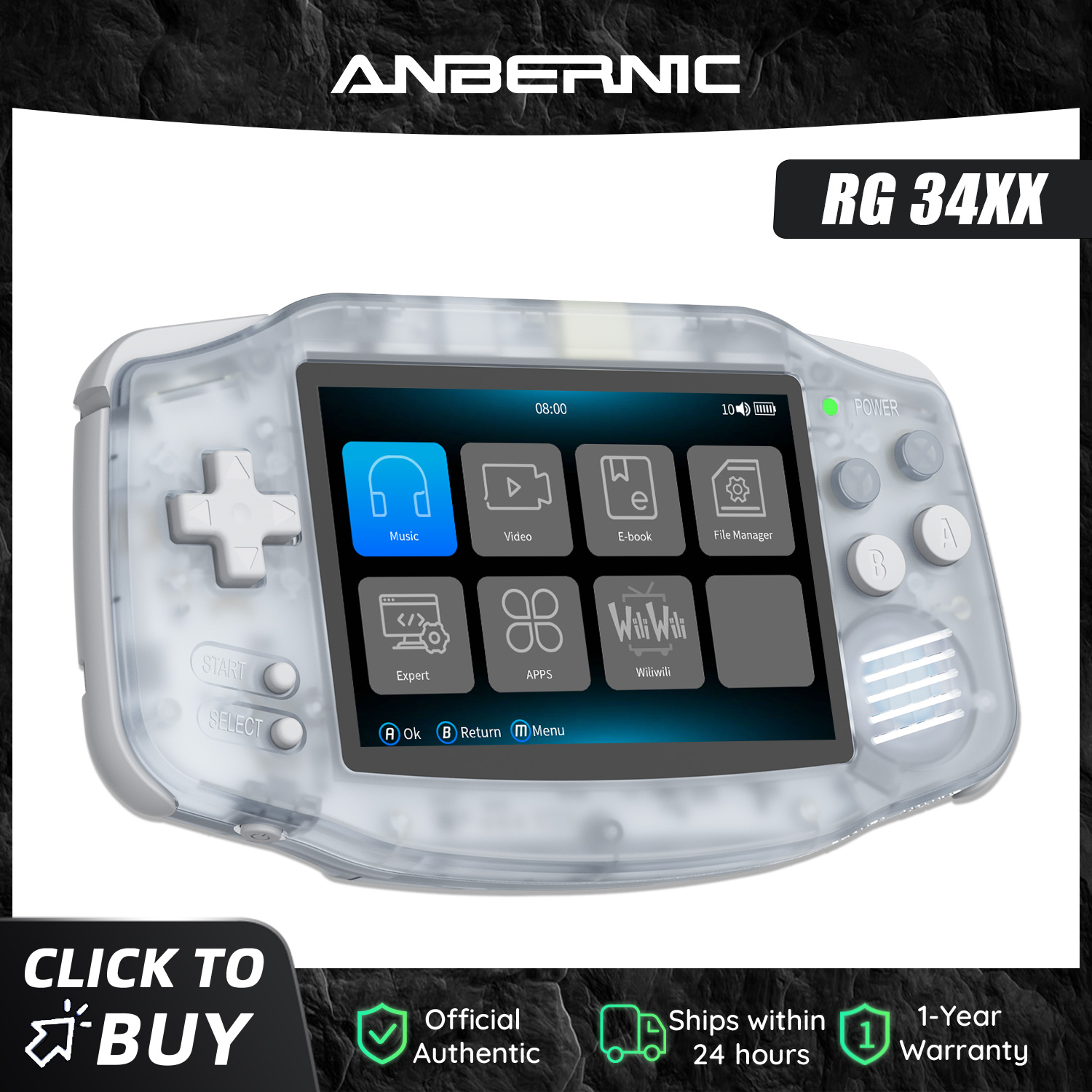 Anbernic NEW RG34XX Retro Game - Retro Gaming Tv Box のレビューと価格