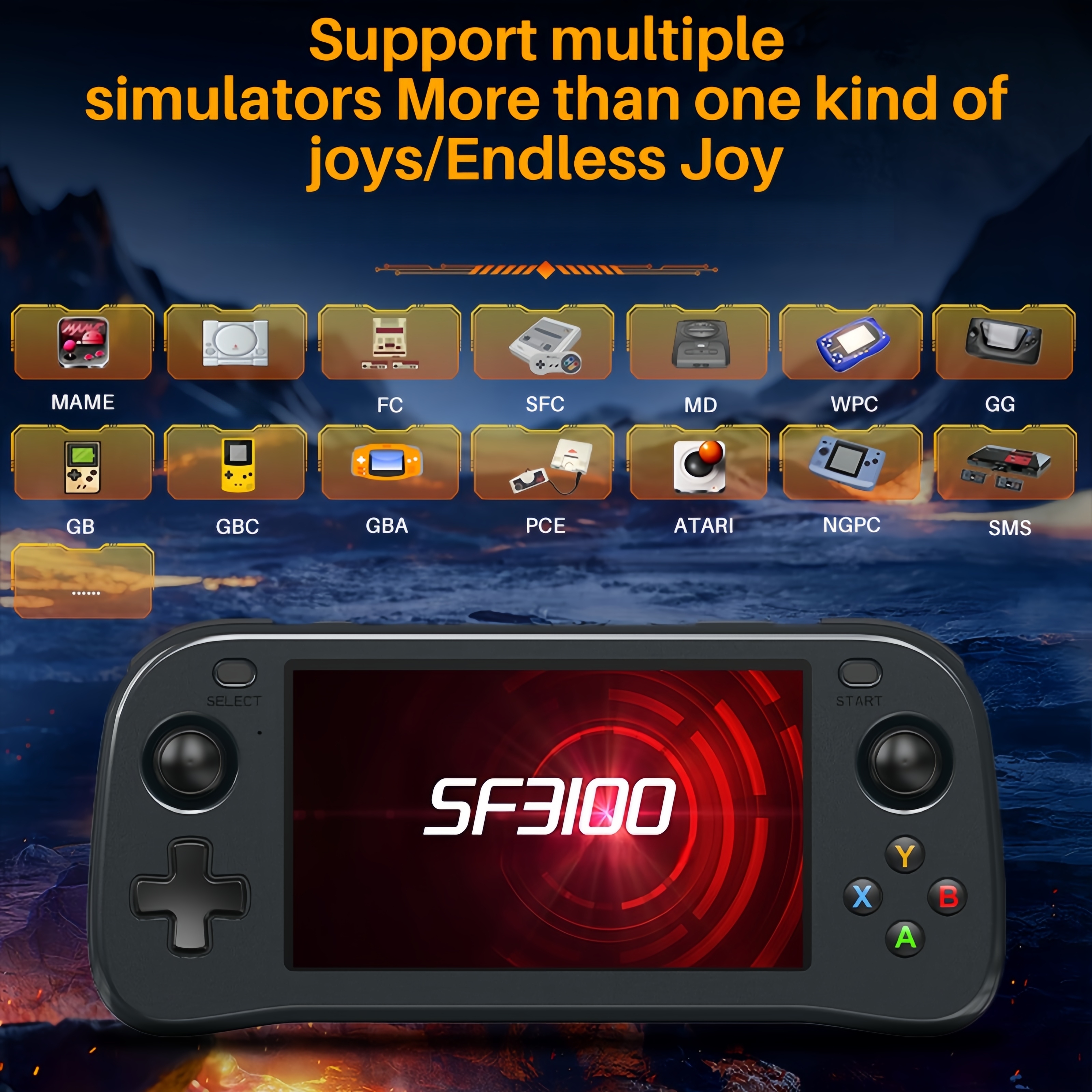 SF3100 Portable Handheld Game  - Retro Gaming Portable のレビューと価格