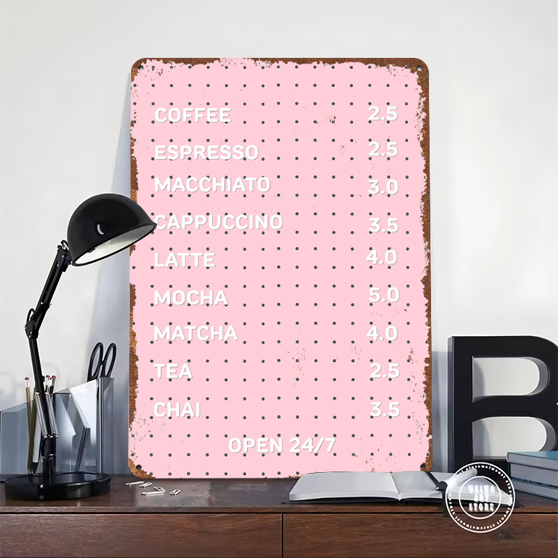 Pink Cafe Menu With Coffee Dri - Retro Gaming Cafe のレビューと価格