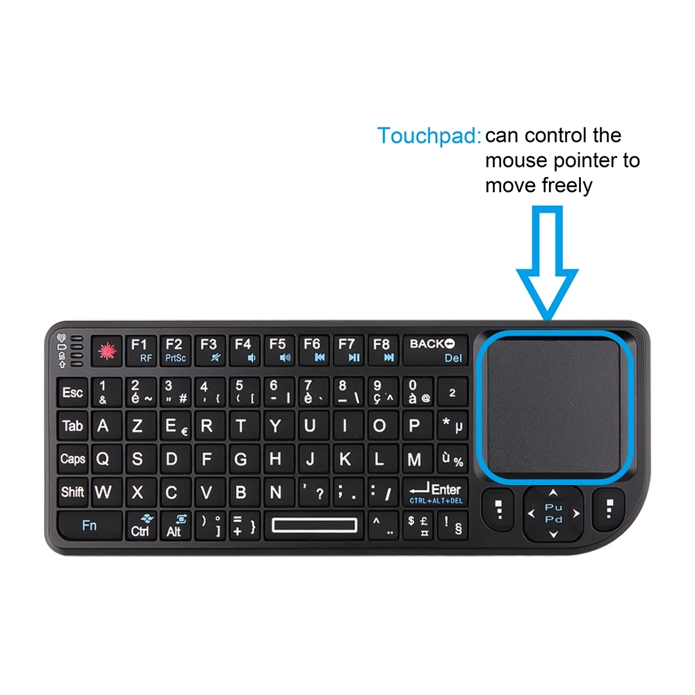 Backlit Mini Wireless Keyboard - Retro Gaming Tv Box のレビューと価格