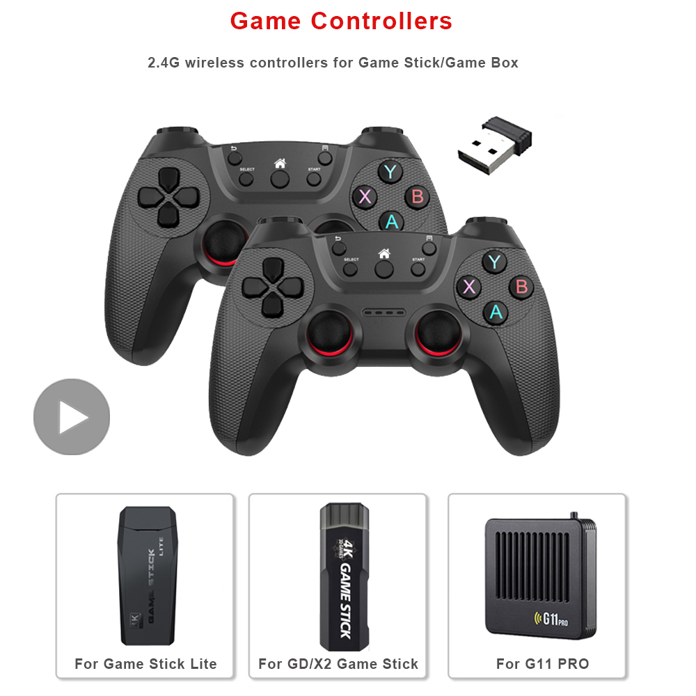 Wireless Gamepad Gaming Contro - Retro Gaming Tv Box のレビューと価格