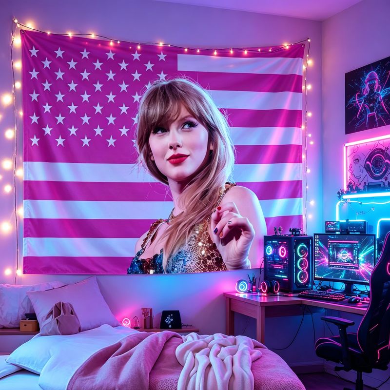 VIKAMA American Flag Female Si - Retro Gaming Room のレビューと価格