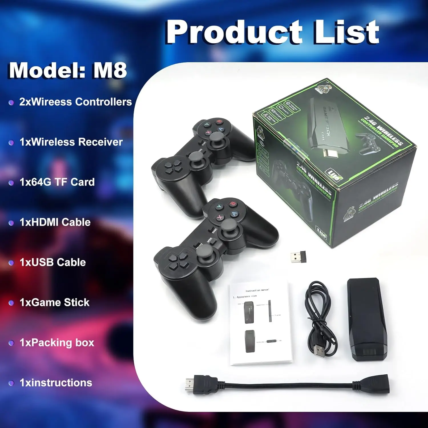 M8 Retro Gaming Stick with 9 S - Retro Gaming Joystick のレビューと価格