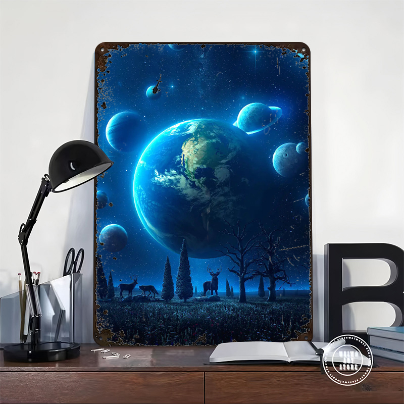 Blue Universe Lightly 3D Poste - Retro Gaming Universe のレビューと価格
