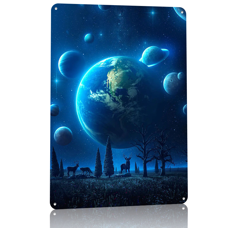 Blue Universe Lightly 3D Poste - Retro Gaming Universe のレビューと価格
