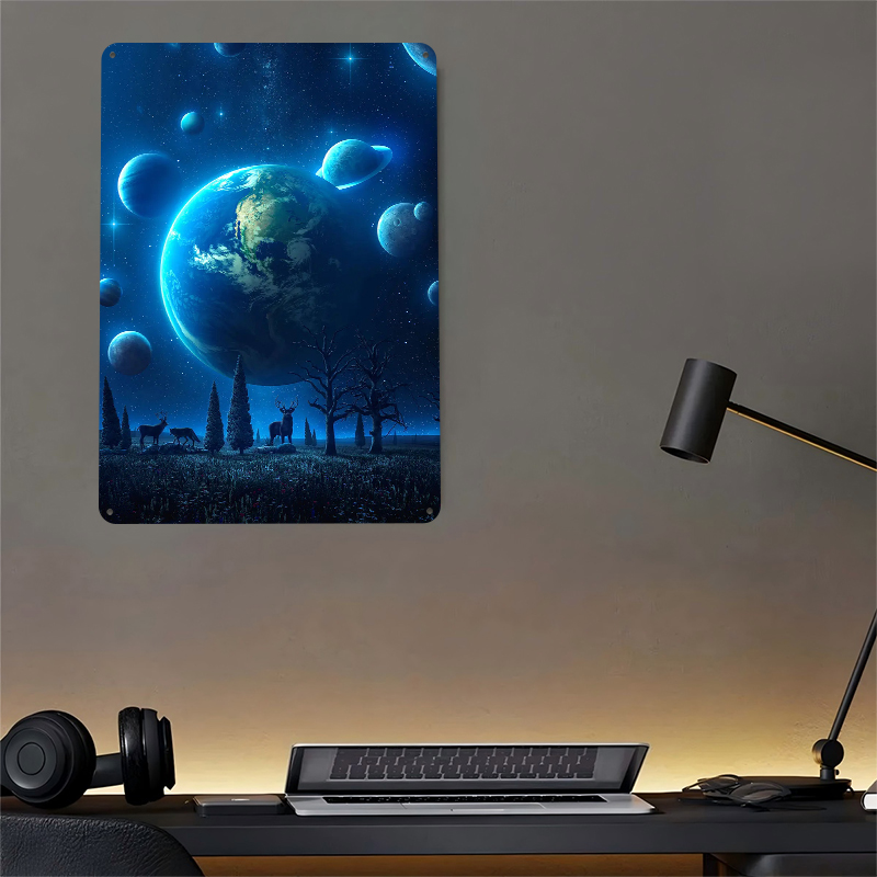 Blue Universe Lightly 3D Poste - Retro Gaming Universe のレビューと価格