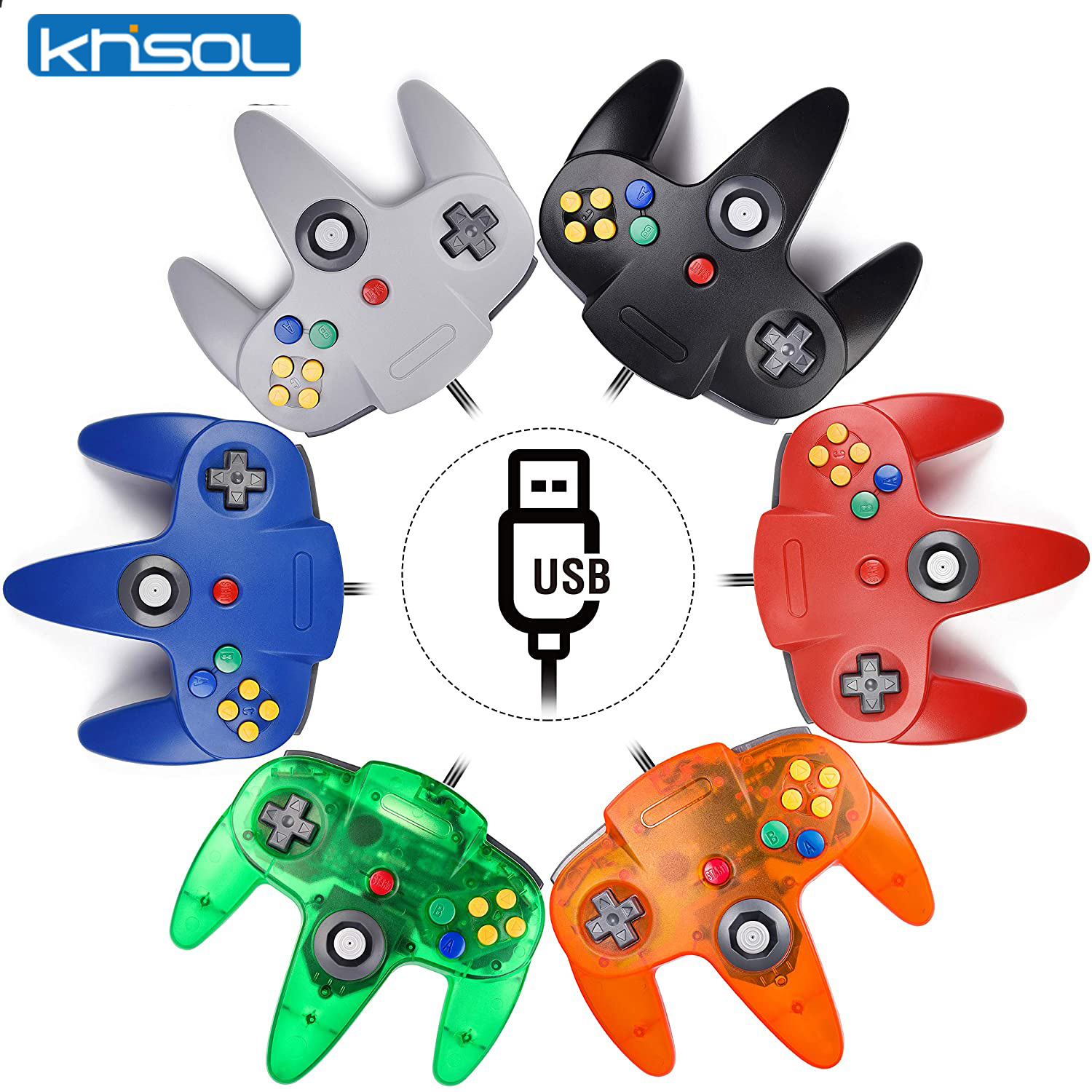 N64 Controller Classic USB Wir - Retro Gaming Joystick のレビューと価格