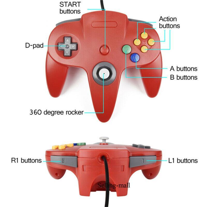 N64 Controller Classic USB Wir - Retro Gaming Joystick のレビューと価格