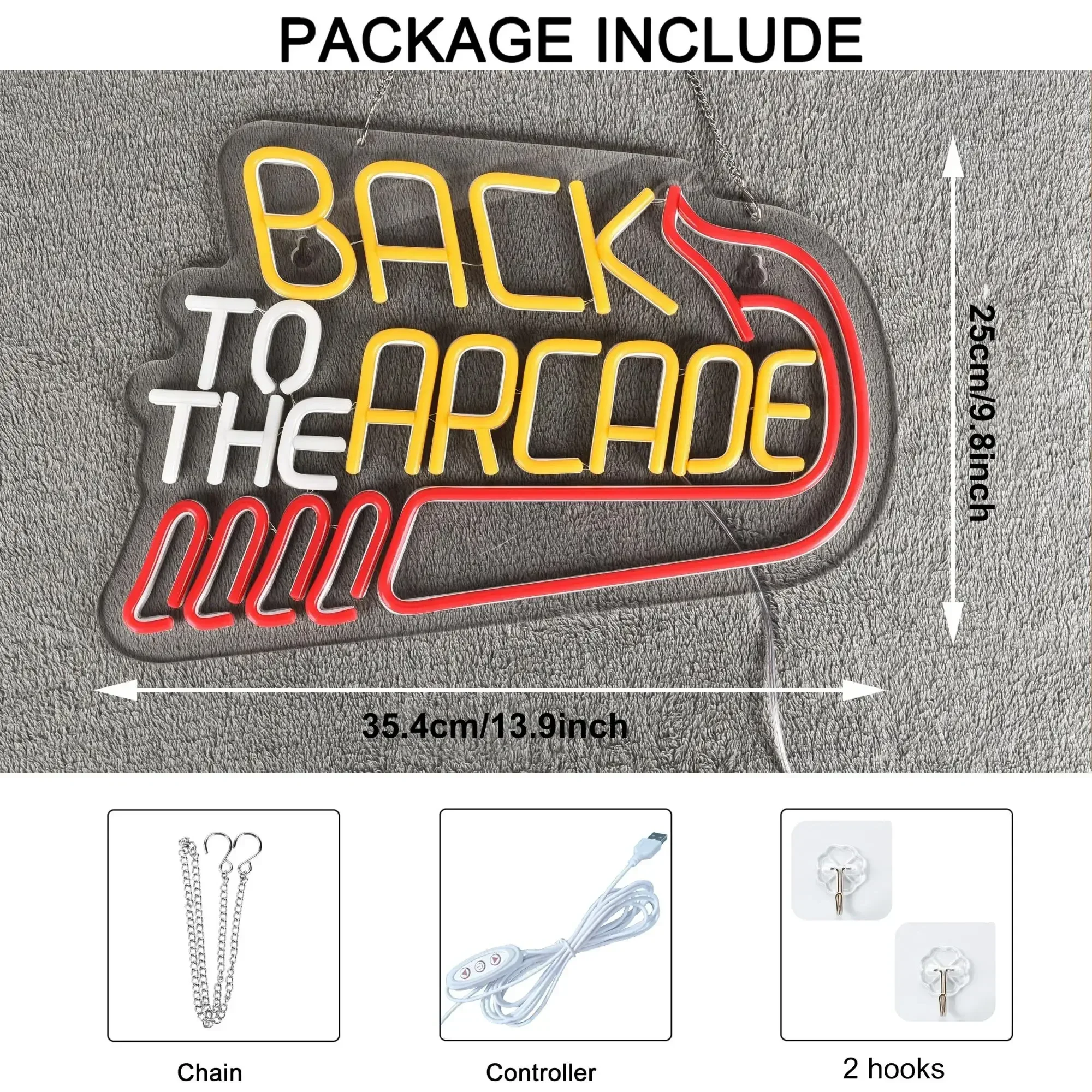 Back to The Arcade Neon Sign R - Retro Gaming Cafe のレビューと価格