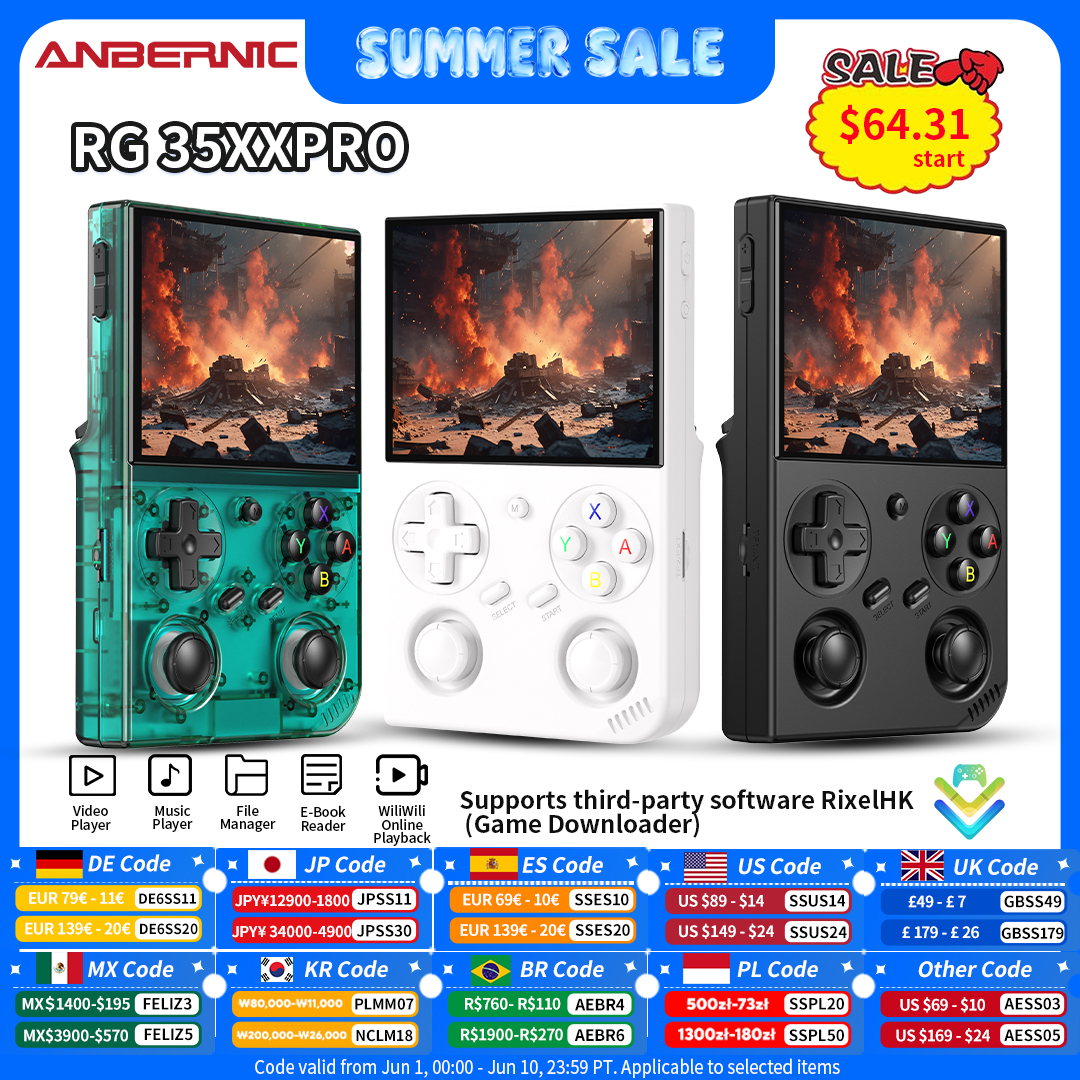 Anbernic RG 35XXPro Retro Hand - Retro Gaming Portable のレビューと価格
