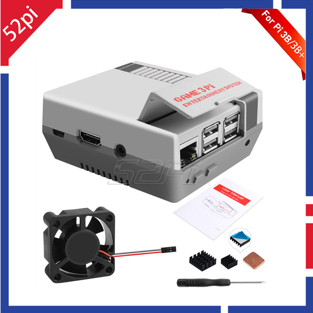 52Pi Game 3Pi Case Kit ABS Fun - Retro Gaming Raspberry Pi 3 のレビューと価格