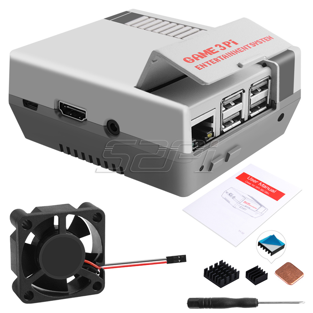 52Pi Game 3Pi Case Kit ABS Fun - Retro Gaming Raspberry Pi 3 のレビューと価格